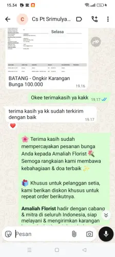 Testimonial Papan Bunga rancaseneng