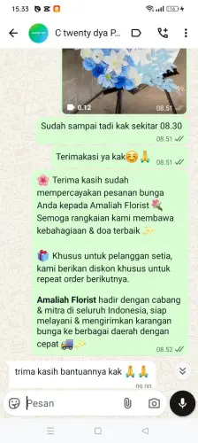 Testimonial Standing Flower rancaseneng